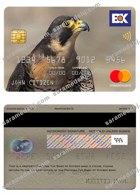 Pakistan The Bank of Khyber bank mastercard